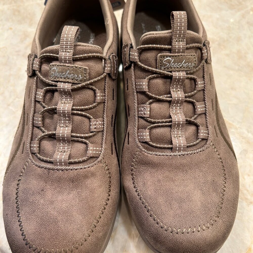 Skechers Tan Air-Cooled Memory Foam Sneakers Size 7  Wide